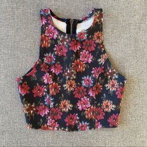 A&F Stretchy High Neck Crop Top
